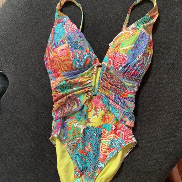 Bleu rod Beattie ladies onepiece swim suit size 6 - Picture 1 of 8